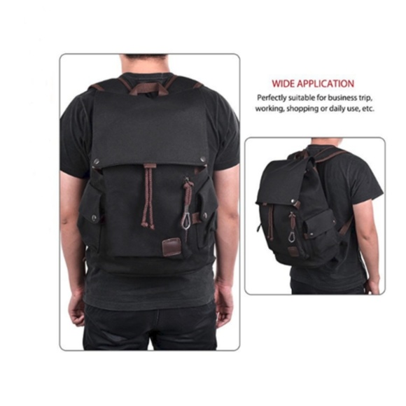 Canvas Backpack Hiking Pack Large School Backpack main image 6